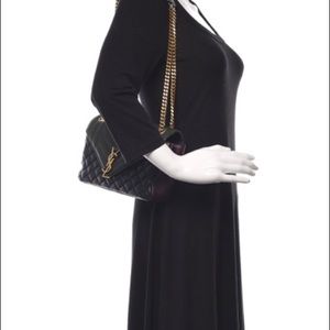 ❌SOLD❌ Authentic YSL Sheepskin Tri-Color Tri-Quilt Monogram Medium College Bag